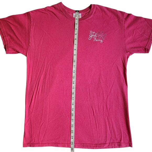 Itsa Girl Thing Pink Southern Girls Graphic T Shirt Sz M - Picture 11 of 12